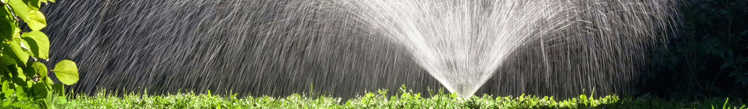 lawn sprinkler system watering grass
